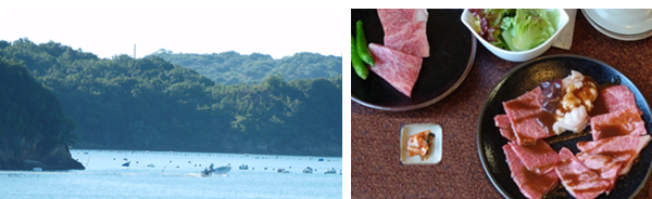 英虞湾と松阪牛